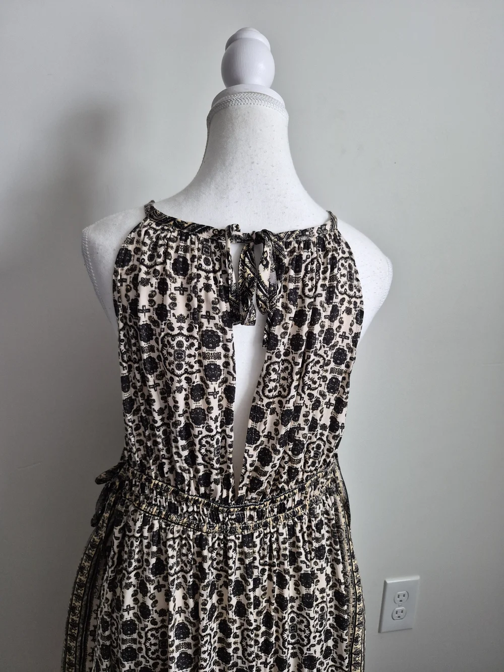 Free People Printed Halter Neck Mini Dress / Romper Size M